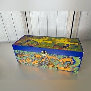 Jose Cuervo Tequila Reserva Familia Wooden Art Box Luis Zarate Coleccion 2002